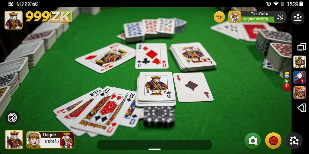 Tangkapan layar gameplay Gaple yang seru di 999ZK.