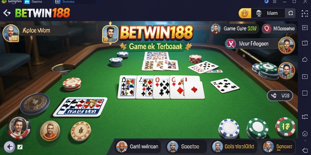 Gameplay seru dari BETWIN188 saat bermain Gaple.