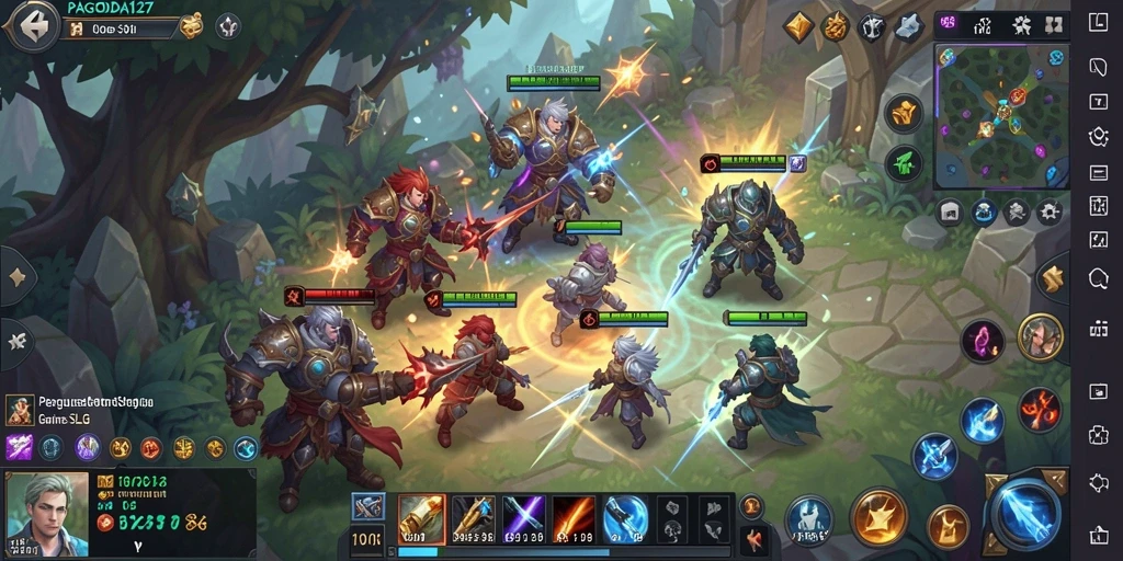Tampilan gameplay strategis menakjubkan dari PAGODA127.
