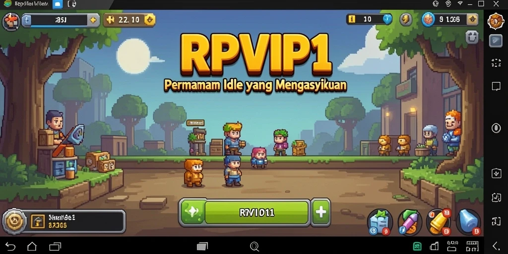 Tampilan utama gameplay RPVIP1 yang menarik dan interaktif.